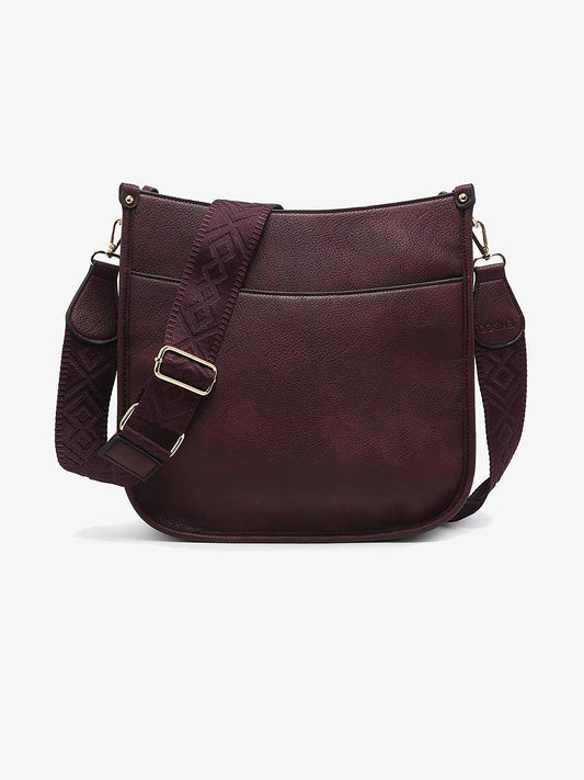 Cherry Lacquer Chloe Crossbody with Guitar Strap