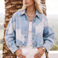 Gilly Lace Trim Detail Jacket Cropped
