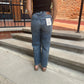 Ella Dark Classic Draw String Cropped Wide Straight