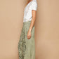 Kristina Floral Embroidered Joggers in Dried Apple