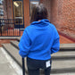 Drea Half-Zip Cropped Half Zip in Cobalt