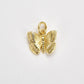 Gold Filled Butterfly Charm Pendant Small