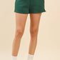 Green High waisted Sweat Shorts