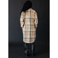 Celeste Tan, Black & Beige Plaid Long Flannel