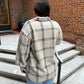 Toni Plaid Tucker Jacket in Crystal Grey