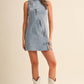 Kristen Ribbon Denim Dress