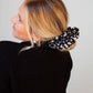 Onyx Floral Jumbo Scrunchie