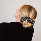 Onyx Floral Jumbo Scrunchie