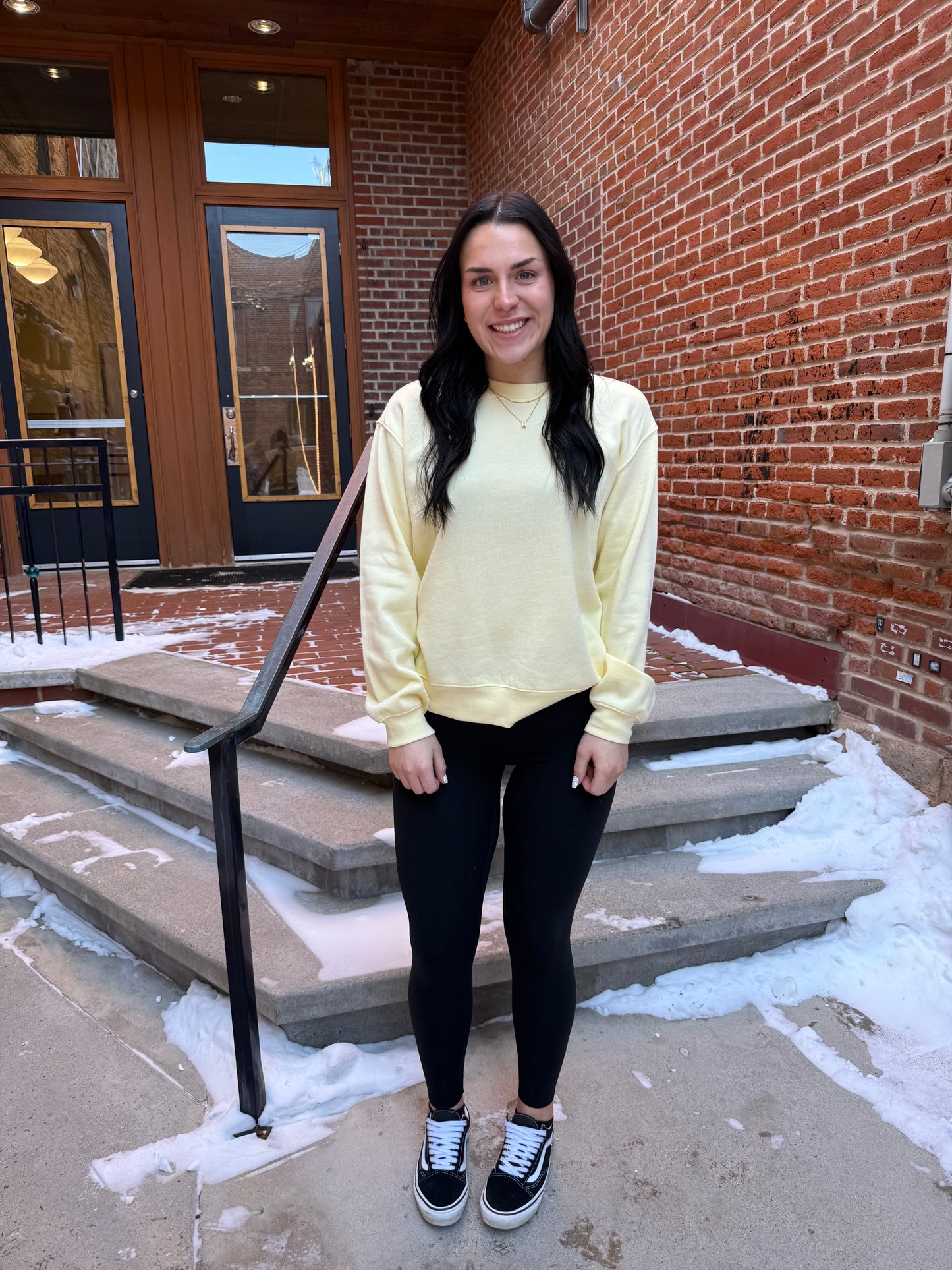 Classic Boyfriend Sweatshirt in Butter Yellow