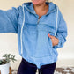 Carlie Denim Half Zip