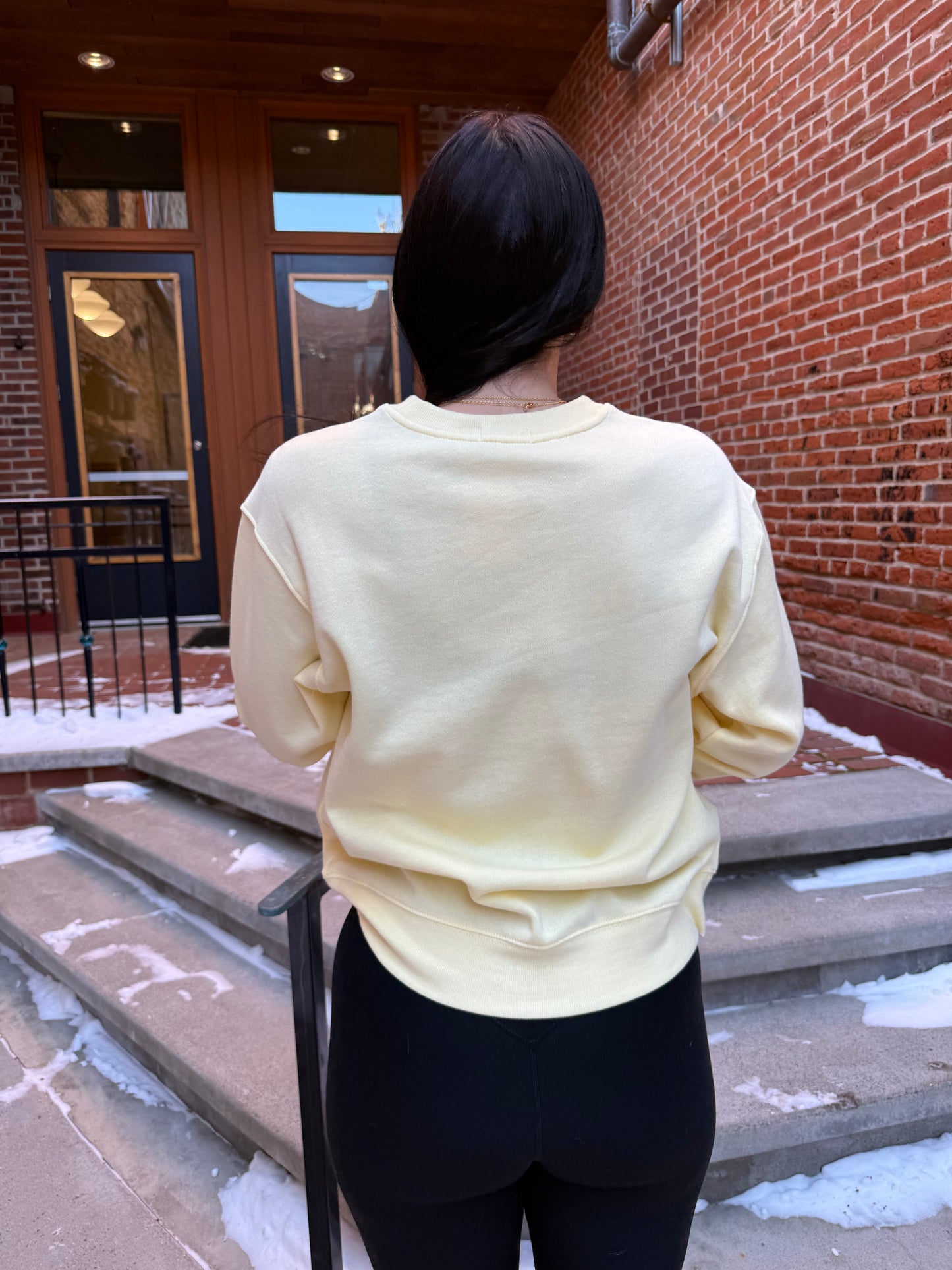 Classic Boyfriend Sweatshirt in Butter Yellow