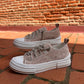 Aman Velvet Shoes in Nude