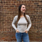 Natural Heather Second Skin Crew Long Sleeve