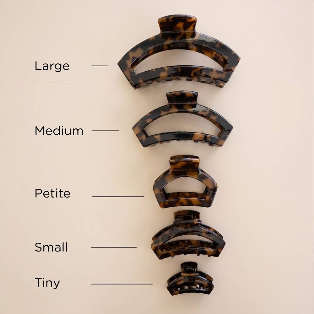 Open Tortoise Petite Hair Clip