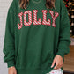 Jolly Christmas Mock Neck in Green