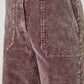 Julie Washed Corduroy Trousers in Eggplant