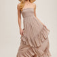 Alicia Smocked Strapless Tiered Dress