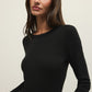 Black Second Skin Crew Long Sleeve