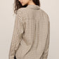 River Plaid Button Up in Dark Chocolate
