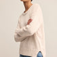 Beck Textured Sweater in Crystal