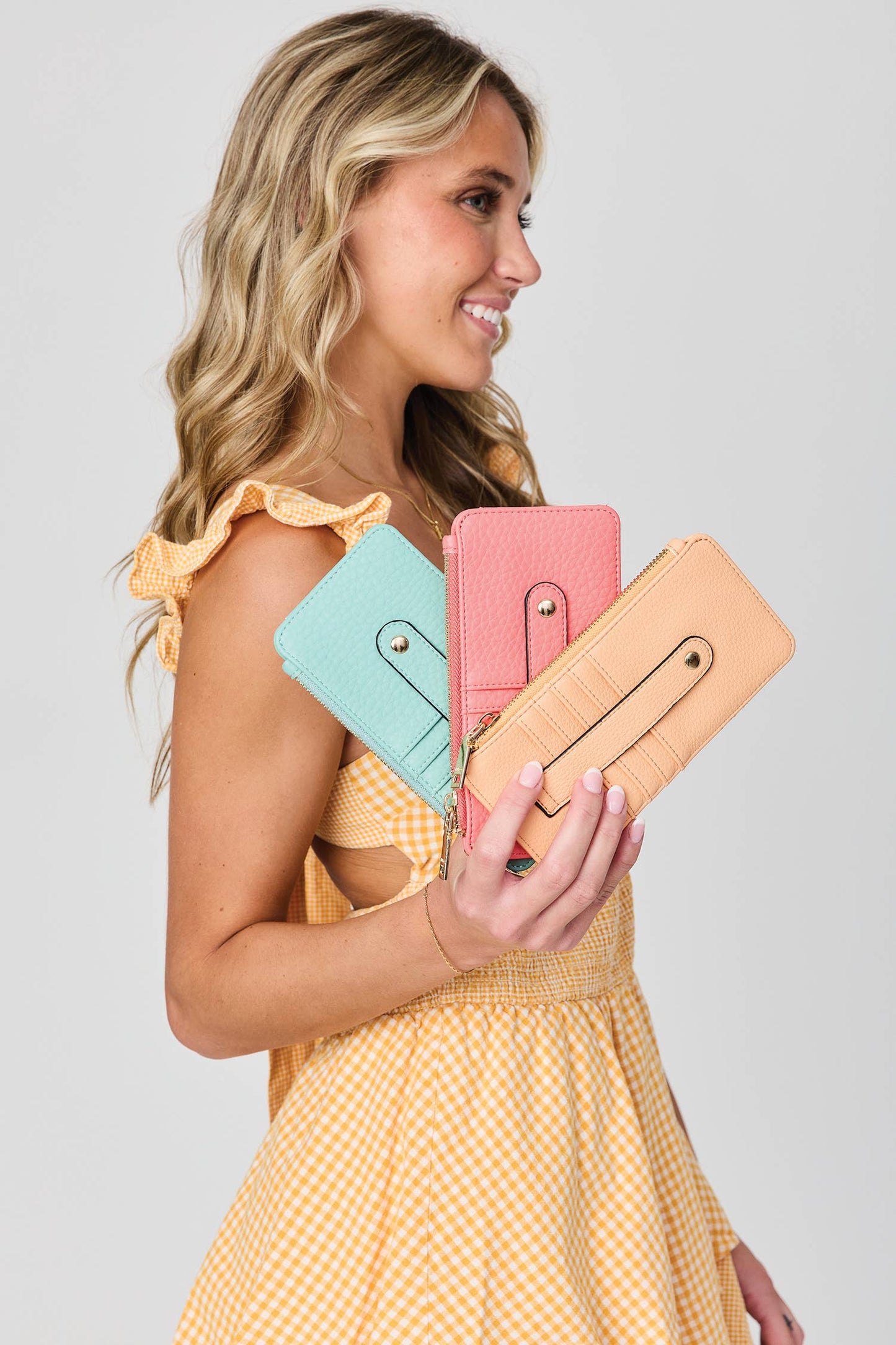 Saige Slim Wallet in Brown