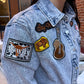 Lucy Washed Snap Up Rodeo Denim Jacket