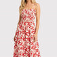 Renee Smocked Dress in Red