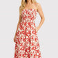 Renee Smocked Dress in Red
