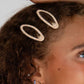 Neutral Dots Snap Clips 2-Pack: Black