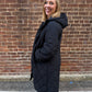 Norah Quilted Puffer Jacket in Black