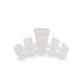 White Tiny Classic Hair Clip