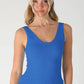 Reversible Scallop Edge Tank Top in Royal Blue