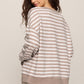 The Everyday Striped Crew in Heather Ash
