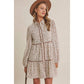 Autumn Bloom Floral Babydoll Mini Dress