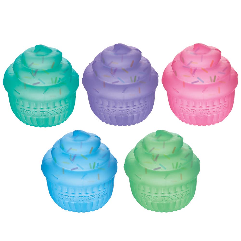 Super Duper Sugar Squisher Toy Sprinkle Filled Cupcakes