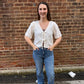 La Belle Linen Top in White