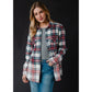 Selena Cream, Navy, Red & Green Plaid Flannel