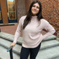 Marlee Tunic Sweater in Blush
