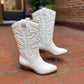 Lucy Tall White Cowgirl Boots
