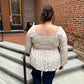 Steph Tan Print Blouse in Plus