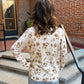 Kelly Floral Sweater in Taupe