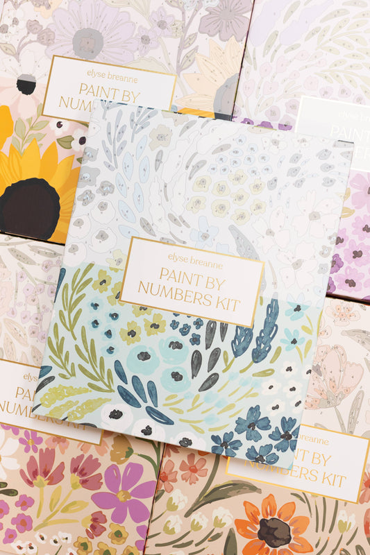Waterfall Floral Paint By Number Kit