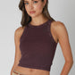 Johanna Vintage Wide Ribbed Tank Top in Huckleberry