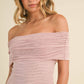 Taren Foldover Mini Ivory Dress with Lining
