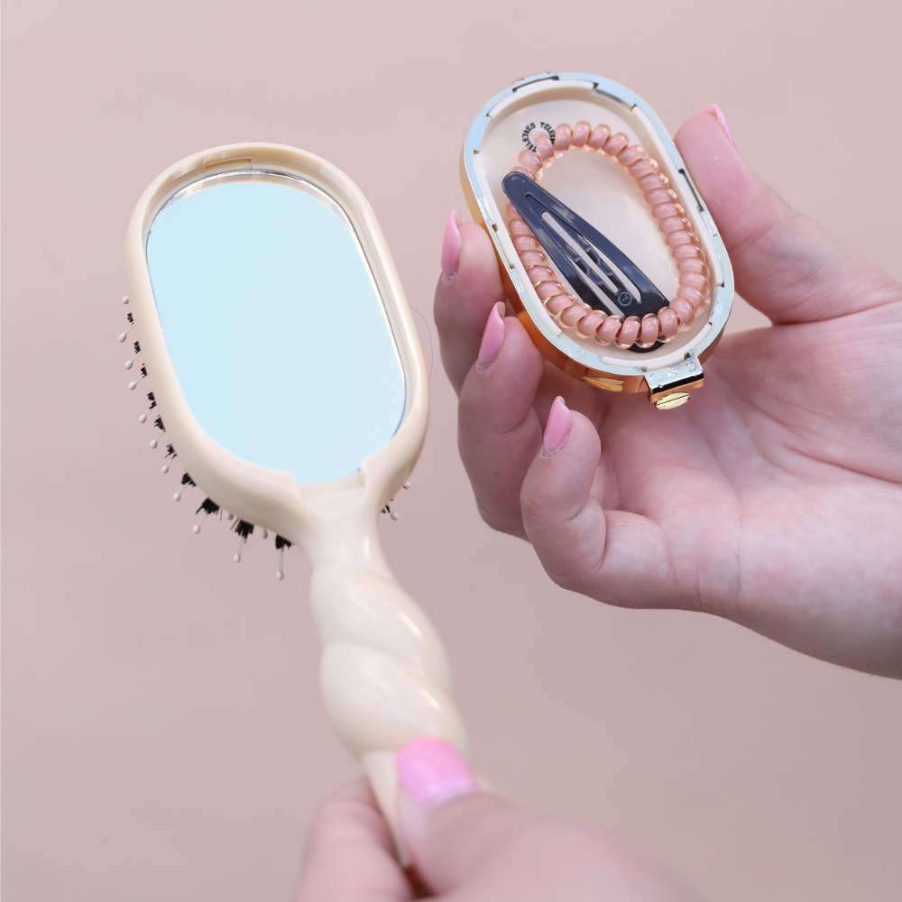 Tan Mini Boar Brush