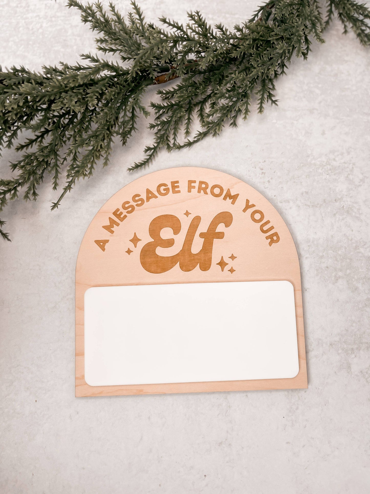 A Message From Your Elf Reusable Whiteboard Sign