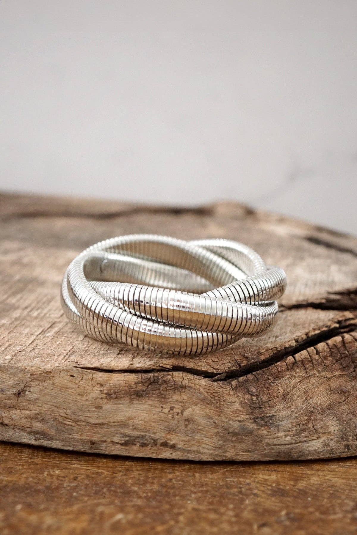 Silver Tone Bangle Bracelet