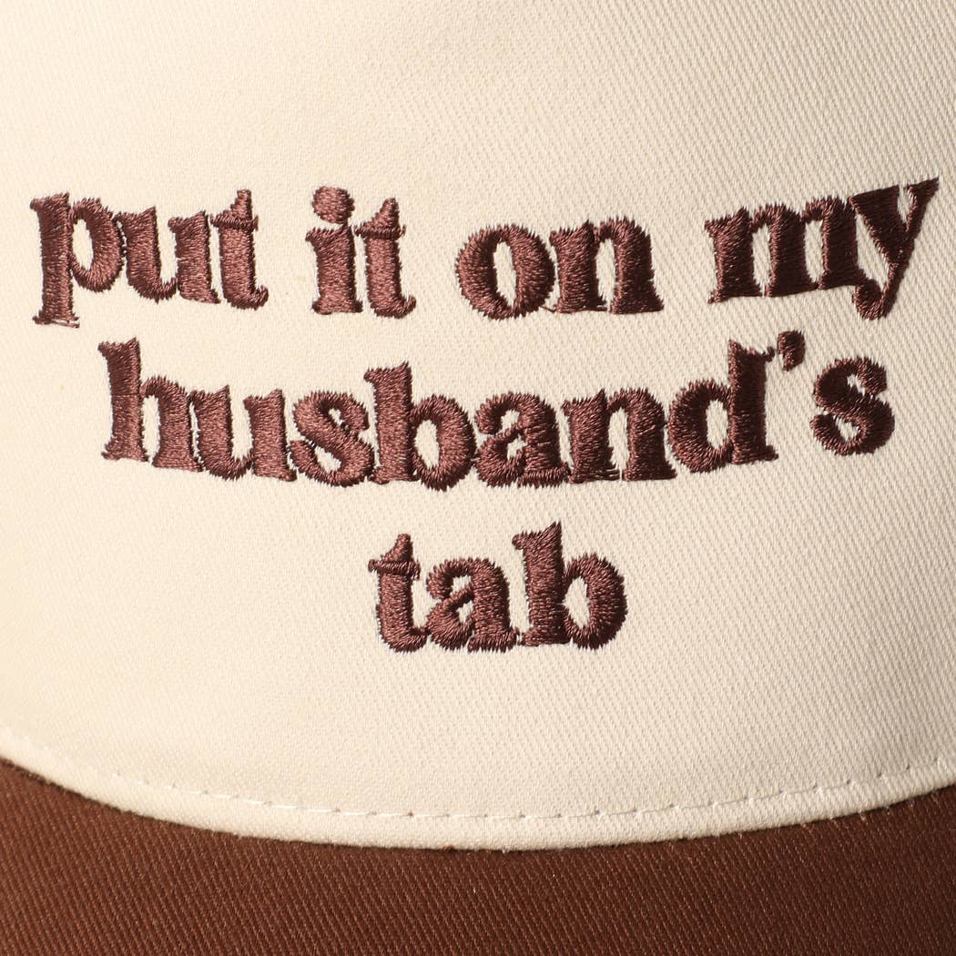 Put it on my husband's tab in Green