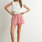 Courtney Gingham Red Shorts