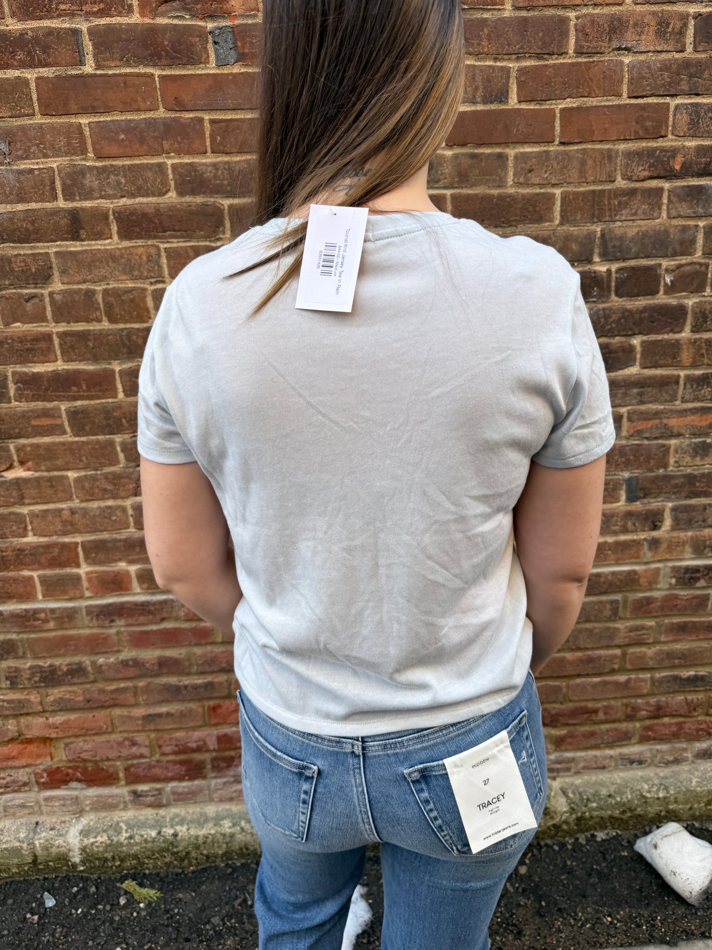 Tourist Knit Jersey Tee in Rain